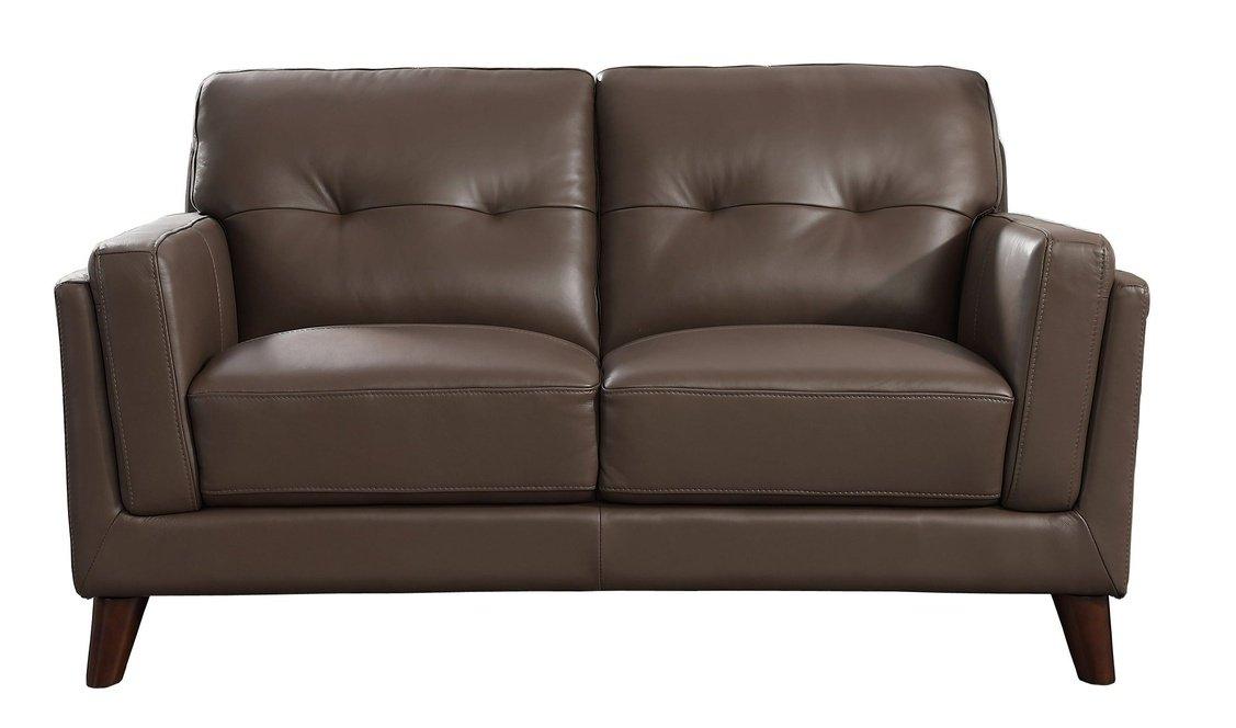 Huntington Leather Sofa Collection, Granite - Hydeline USA